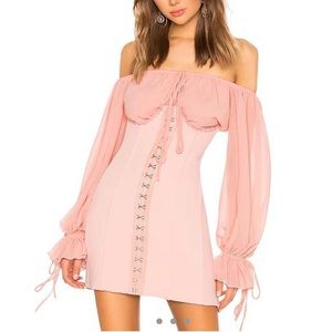 revolve nbd Anastasia corset dress in powder pink